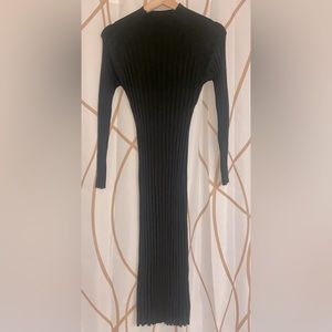 Mango Black Kint Dress